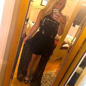 Cait High Neck Maxi Rompers